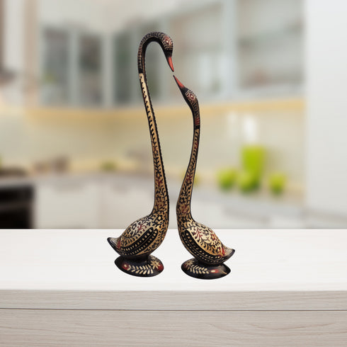 Brass Showpiece Duck Pair 6.44kg